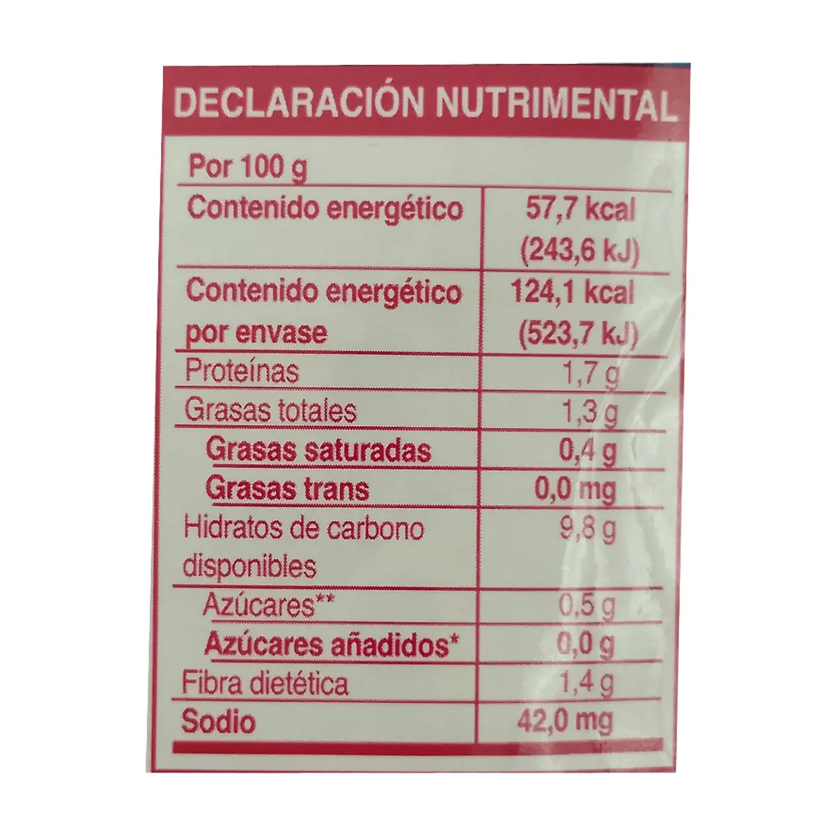 Avena integral instantánea sin azúcar sabor fresa con crema Granvita (35 g / 1.23 oz) - Thumbnail 5