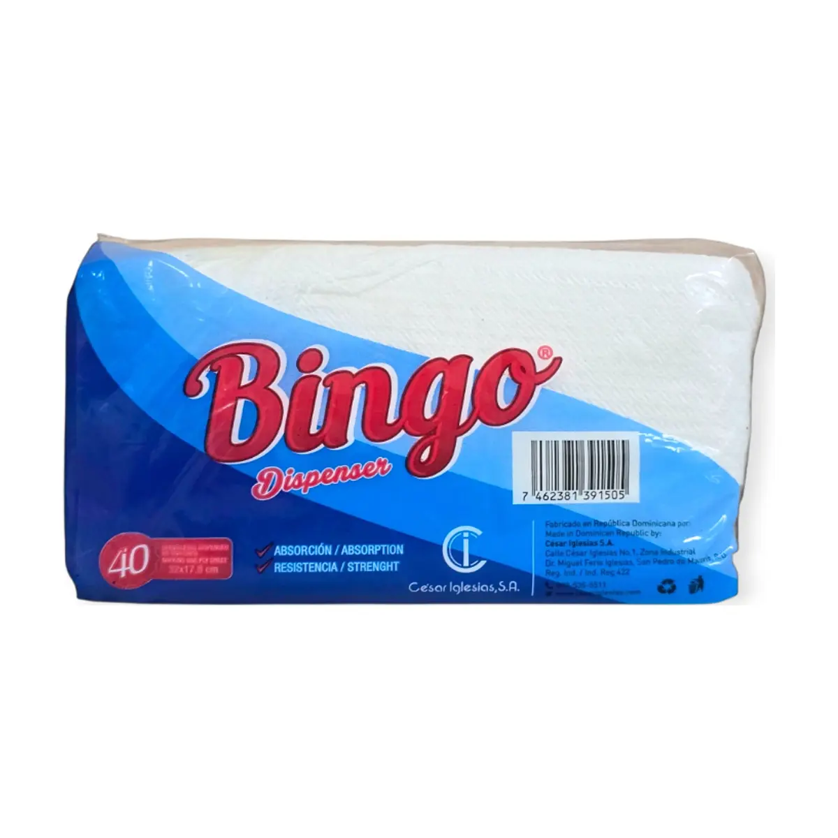 Servilletas de una capa Bingo (40 U)