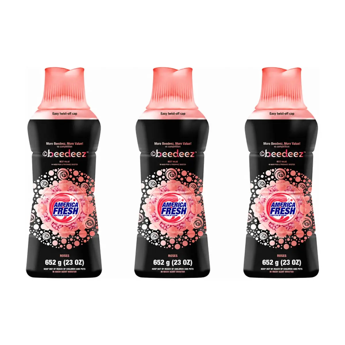 Perlas potenciadoras de aroma rosa America Fresh (3 x 652 g / 23 oz) - Imagen 1