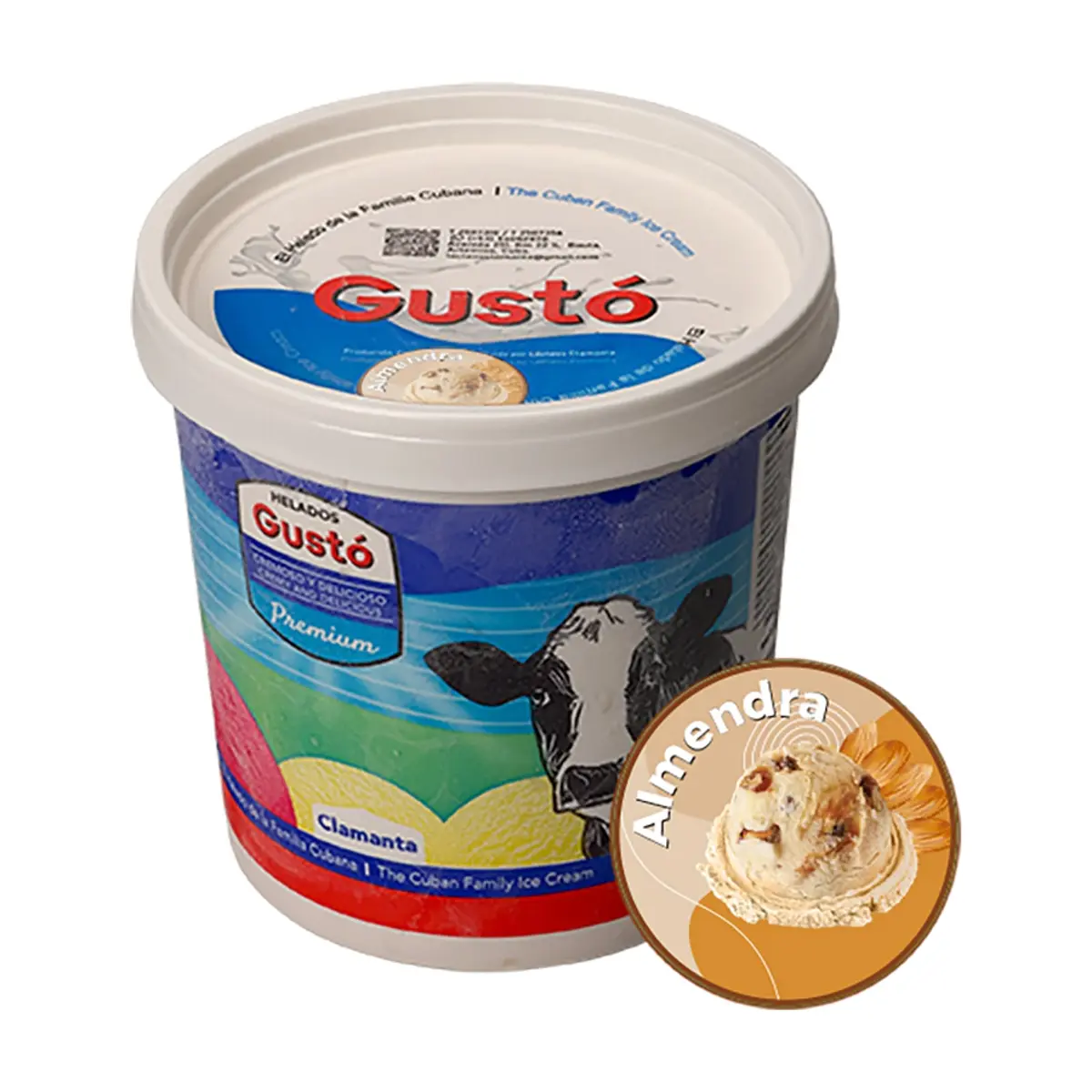 Helado Premium de almendra Gustó (1 L) - Miniatura 2