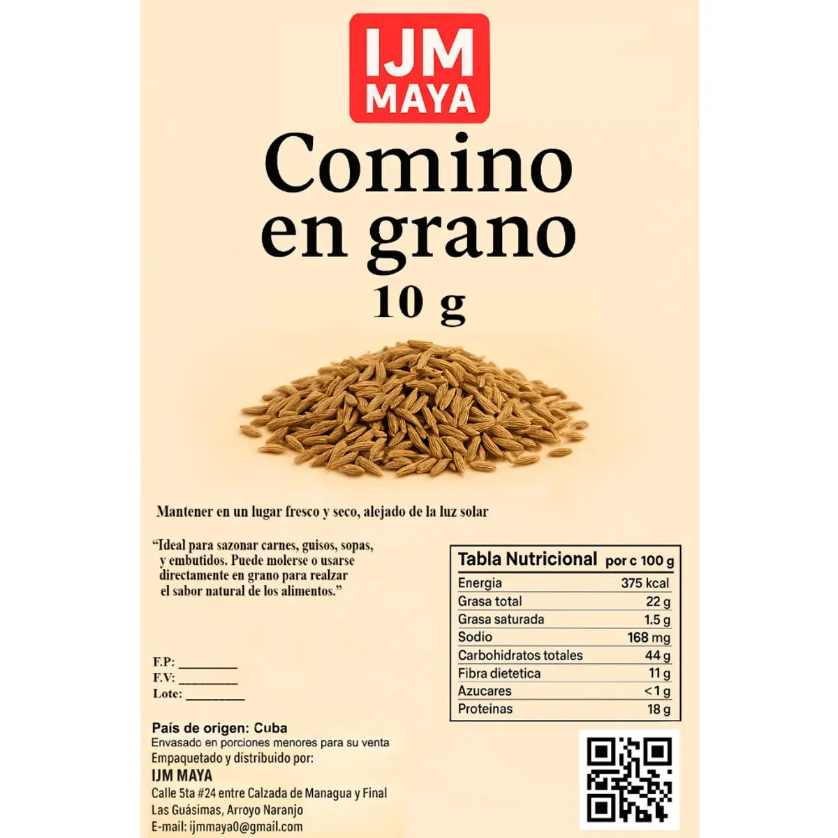 Comino en grano IJM Maya (10 g) - Thumbnail 3