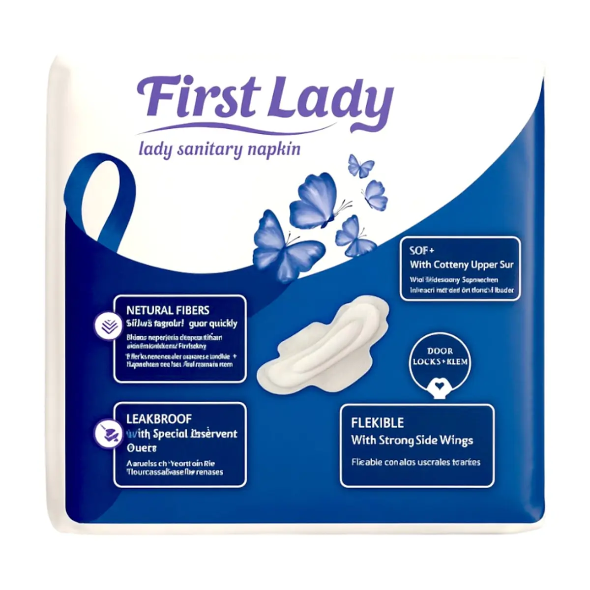 Toallas sanitarias nocturnas con alas First Lady (7 U) - Thumbnail 2