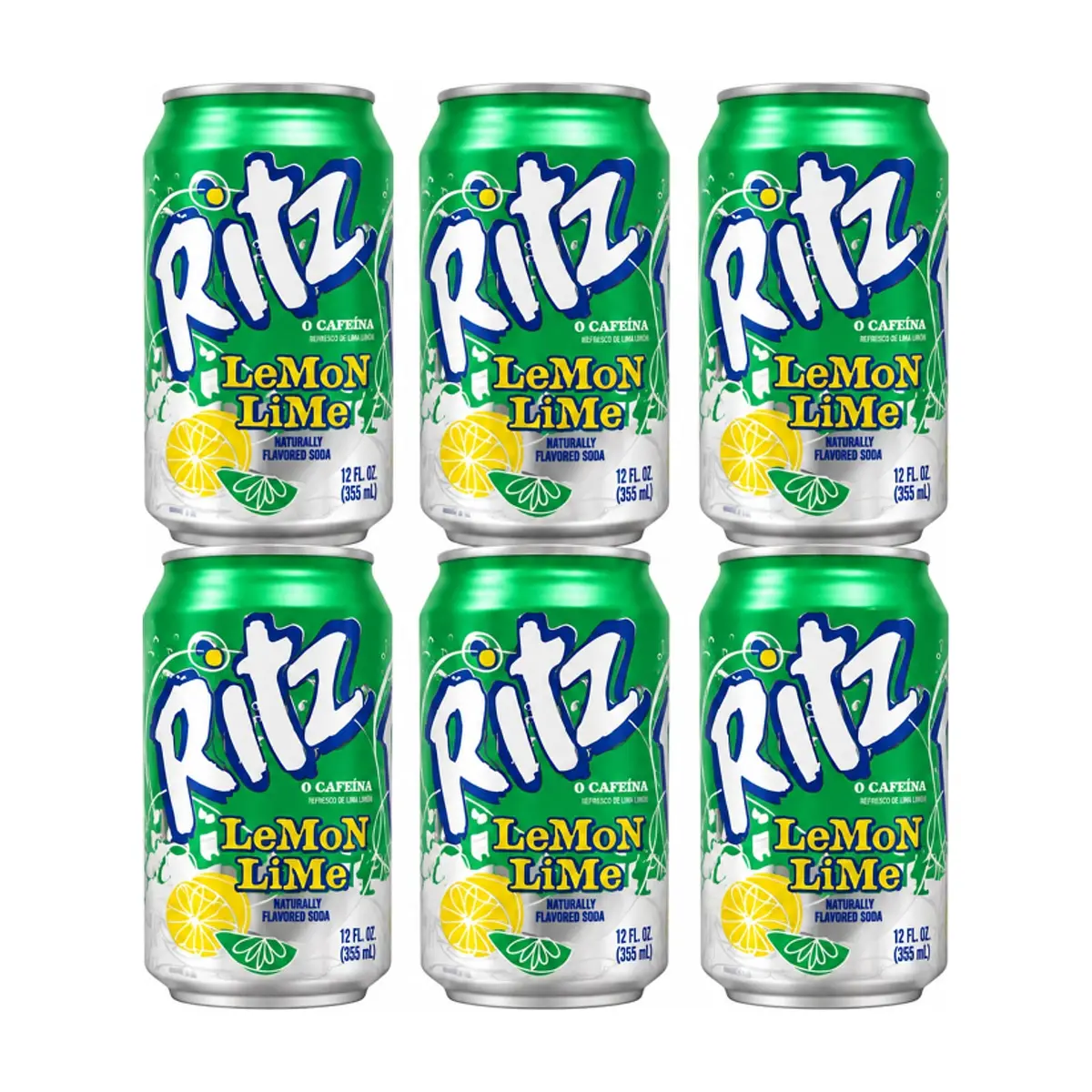 Refresco gaseado lima-limón Ritz (6 x 355 ml)