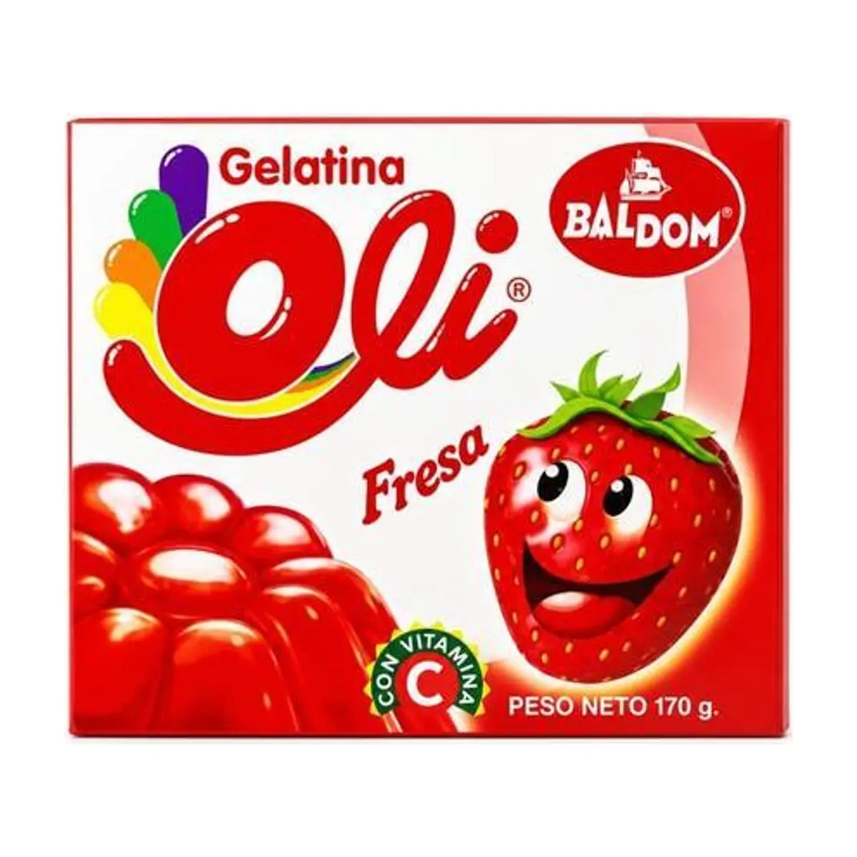 Gelatina de Fresa (170g) OLI - Imagen 1