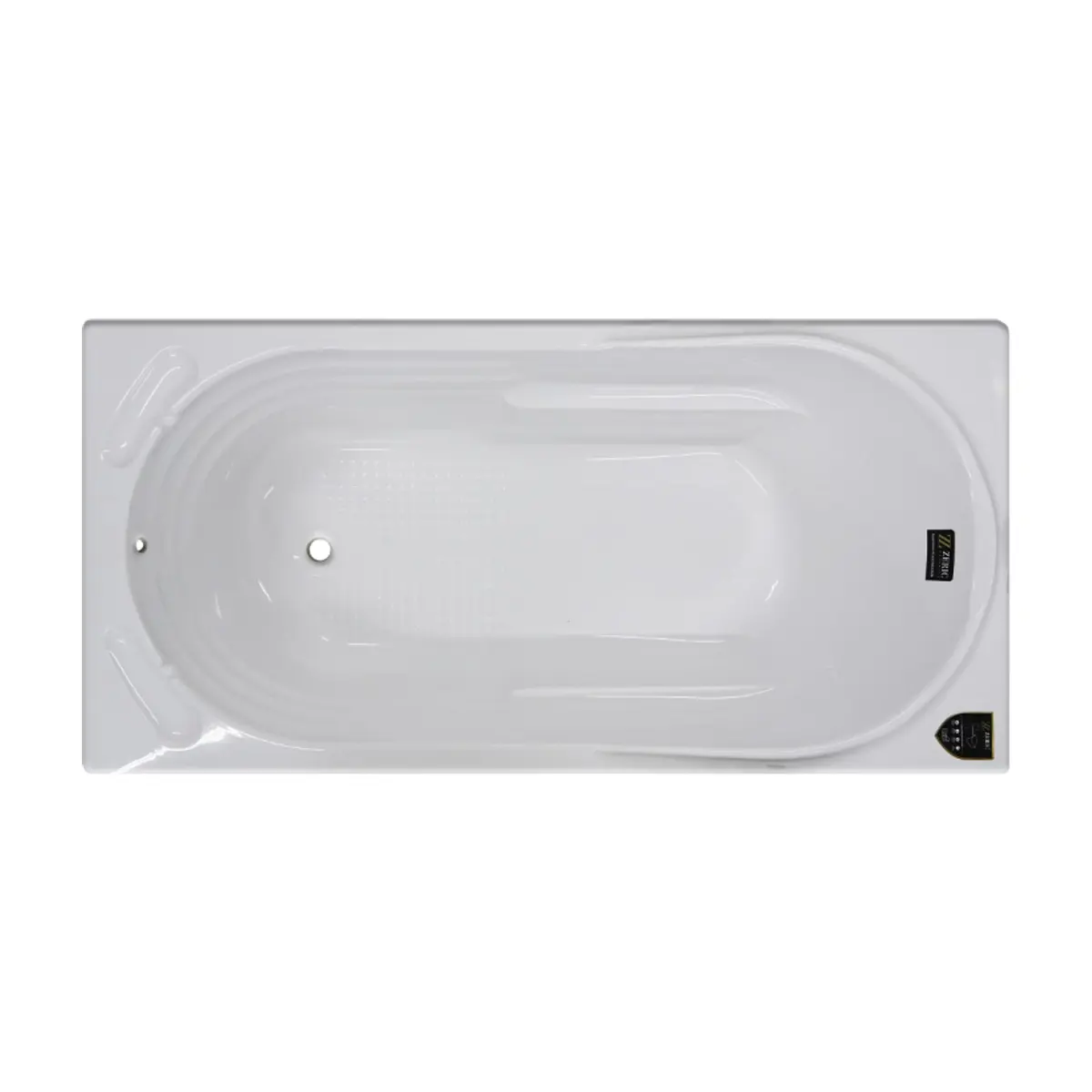 Bañera acrílica rectangular color blanco Zeric Modelo SFS-3