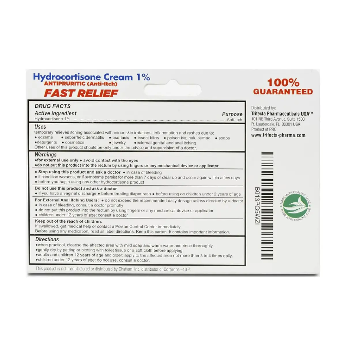 Hidrocortisona en crema 1% Globe (28.4 g / 1 oz) - Thumbnail 3