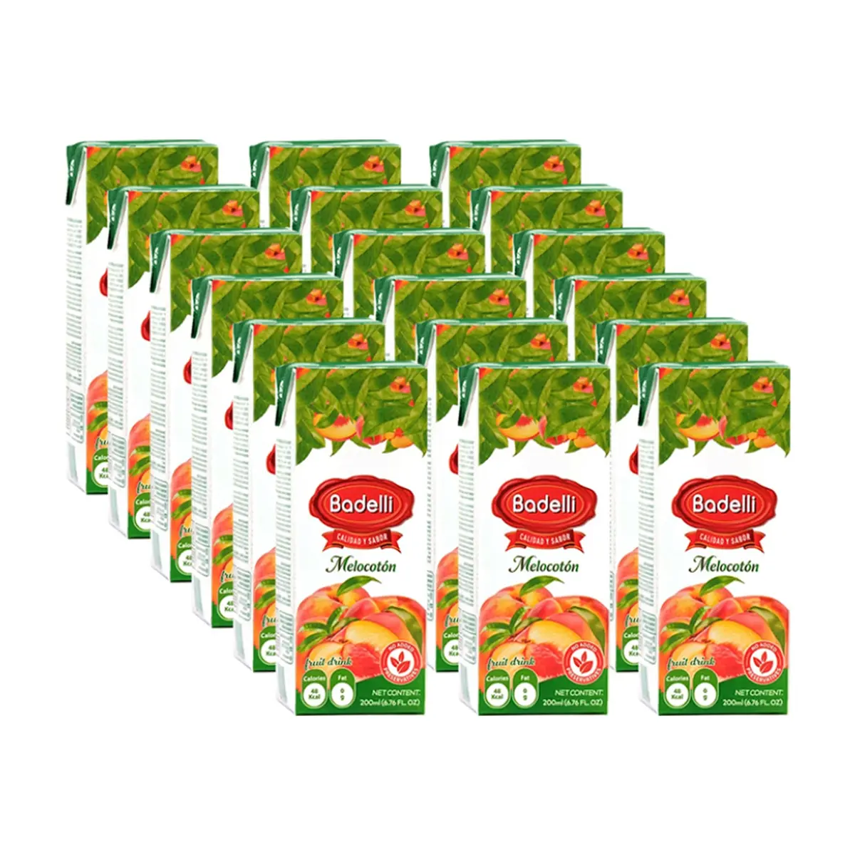 Jugo de melocotón Badelli (18 x 200 ml / 6.76 oz fl) - Miniatura 1