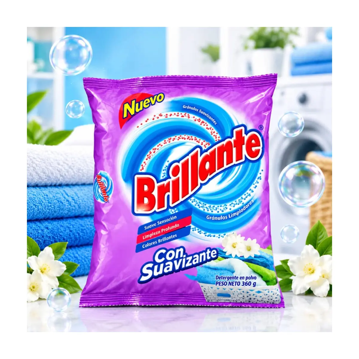 Detergente en polvo con suavizante Brillante (360 g / 12.70 oz) - Thumbnail 4