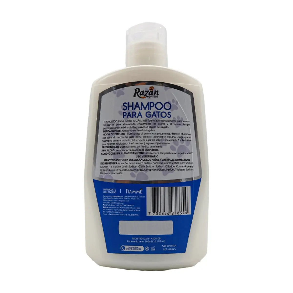Shampoo para gatos Razan (300 ml / 10.14 floz) - Miniatura 2