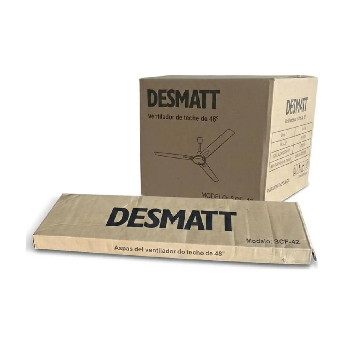 Ventilador de techo de 48" blanco Desmatt SCF-42 - Thumbnail 5