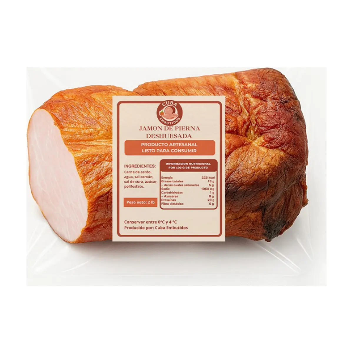 Jamón de pierna deshuesada Cuba Embutidos (907 g / 2 lb) - Thumbnail 3