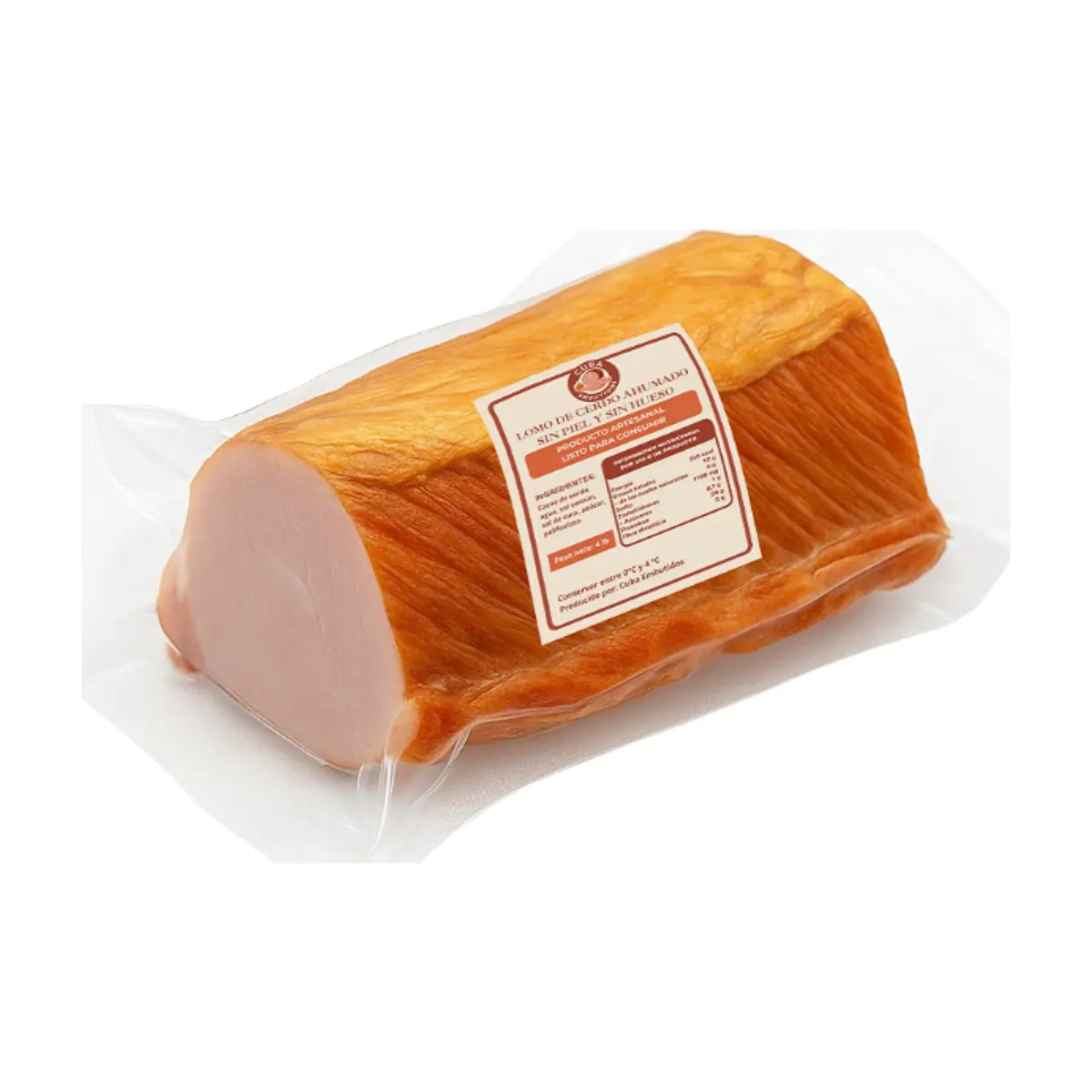 Lomo de cerdo ahumado sin piel y sin hueso Cuba Embutidos (1.8 kg / 4 lb)