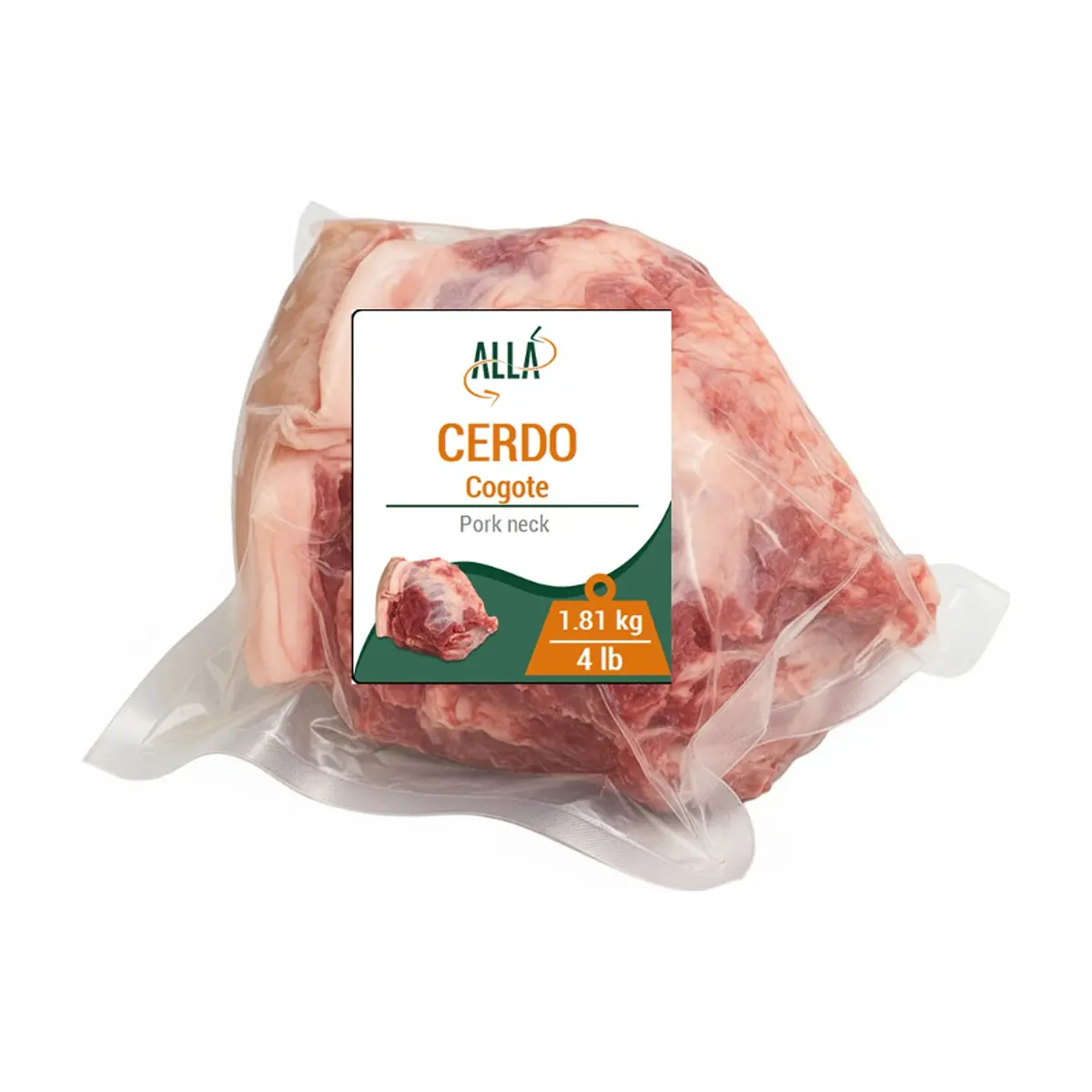 Cogote de cerdo ALLÁ (1.81 kg / 4 lb) - Miniatura 2
