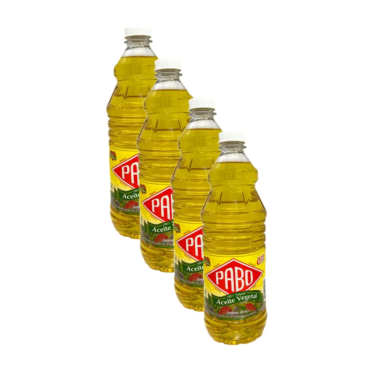 Aceite vegetal 100 % natural Pabo (4 x 900 ml) - Miniatura 1