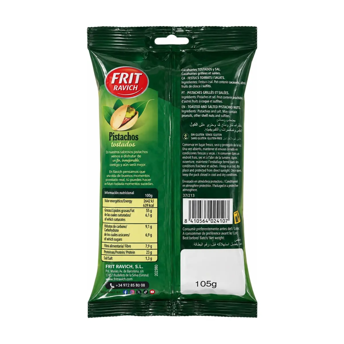 Pistachos tostados y salados Frit Ravich (105 g / 3.7 oz) - Thumbnail 3