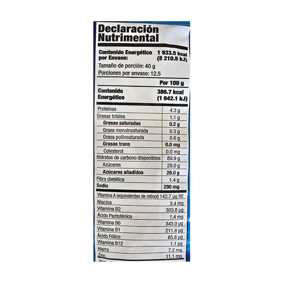 Cereal de hojuelas de maíz con azúcar La Cosecha Golden Foods (500 g / 1.10 lb) - Thumbnail 3