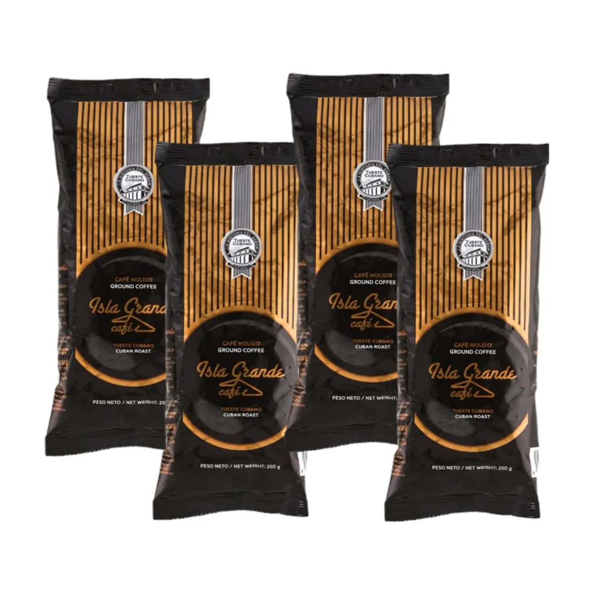 Café tostado y molido Isla Grande (4 x 250 g / 8.81 oz) - Miniatura 1