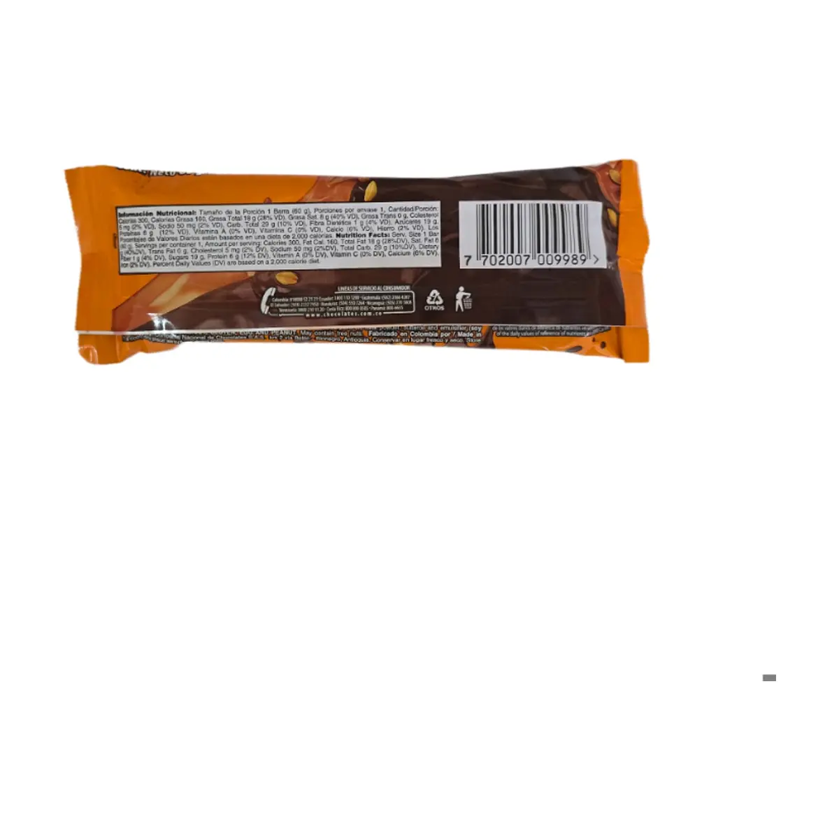 Combo de galleta cubierta sabor a chocolate con caramelo y maní (3 x 60 g) - Thumbnail 3