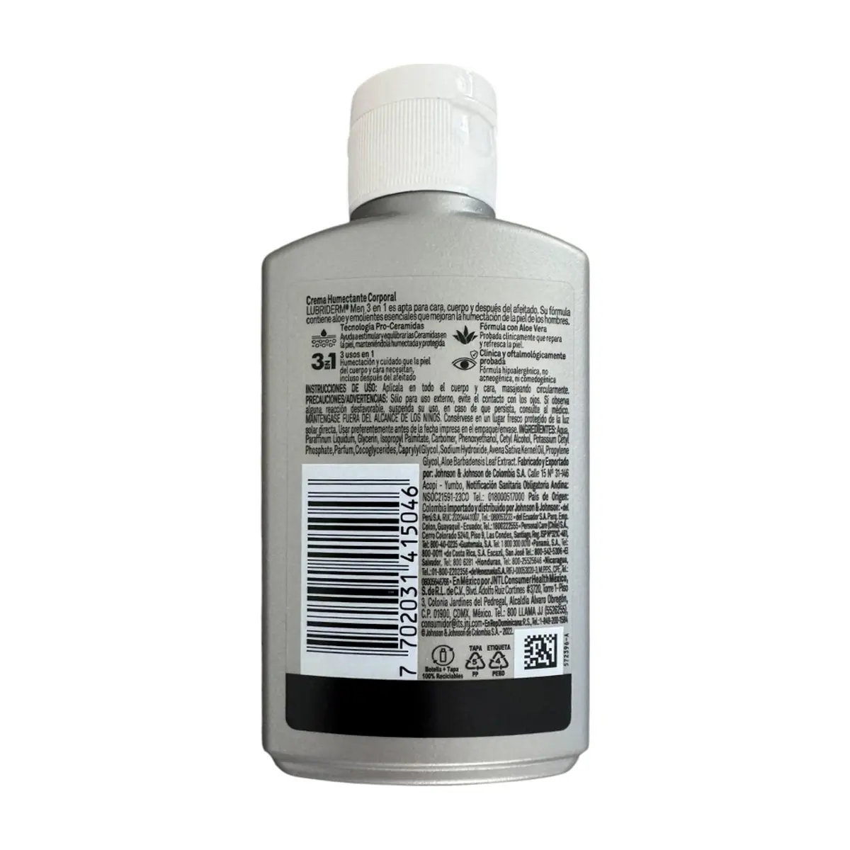 Crema corporal con fragancia para hombre Lubriderm (120 ml) - Thumbnail 2