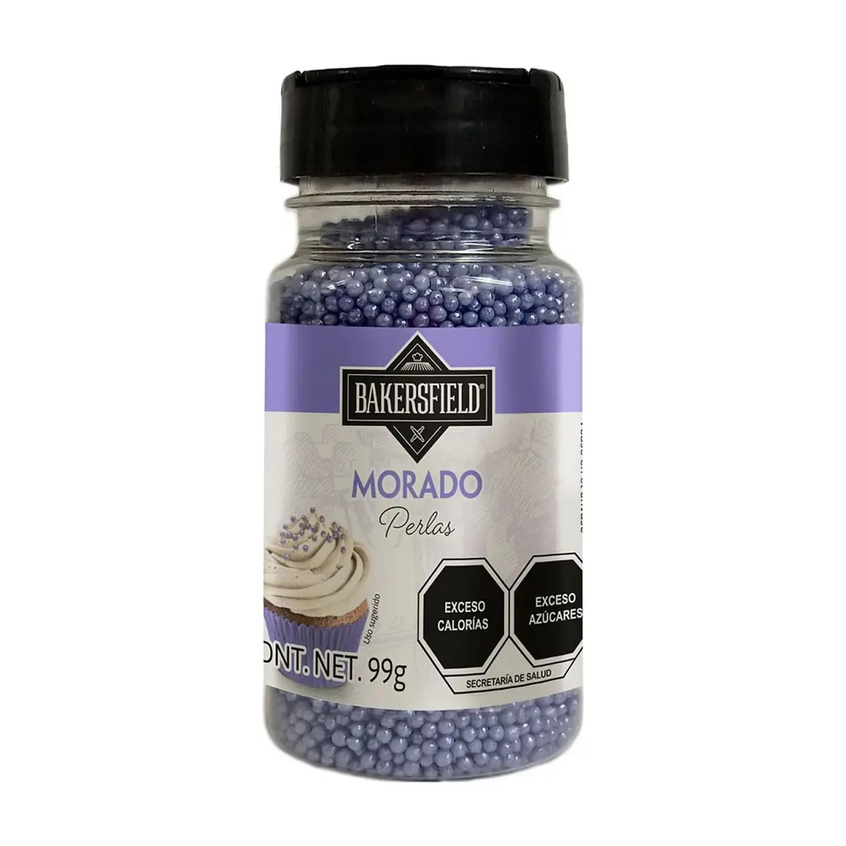 Perlas moradas para decorar postres Bakersfield (99 g / 3.5 oz) - Thumbnail 4