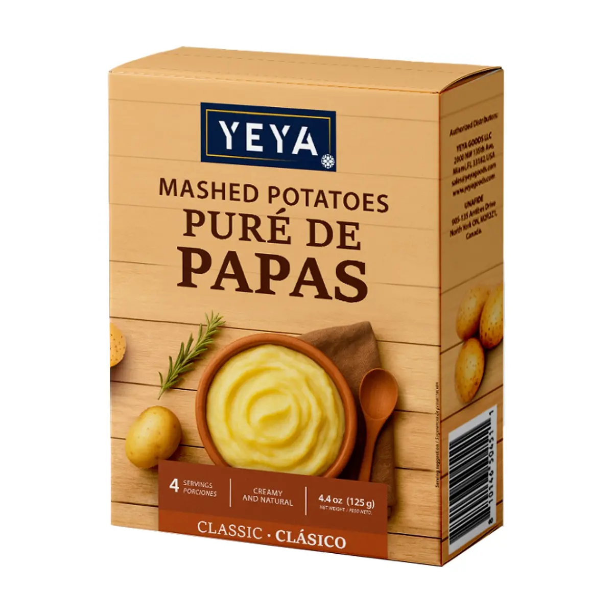 Puré de papas YEYA (125 g / 4.4 oz)