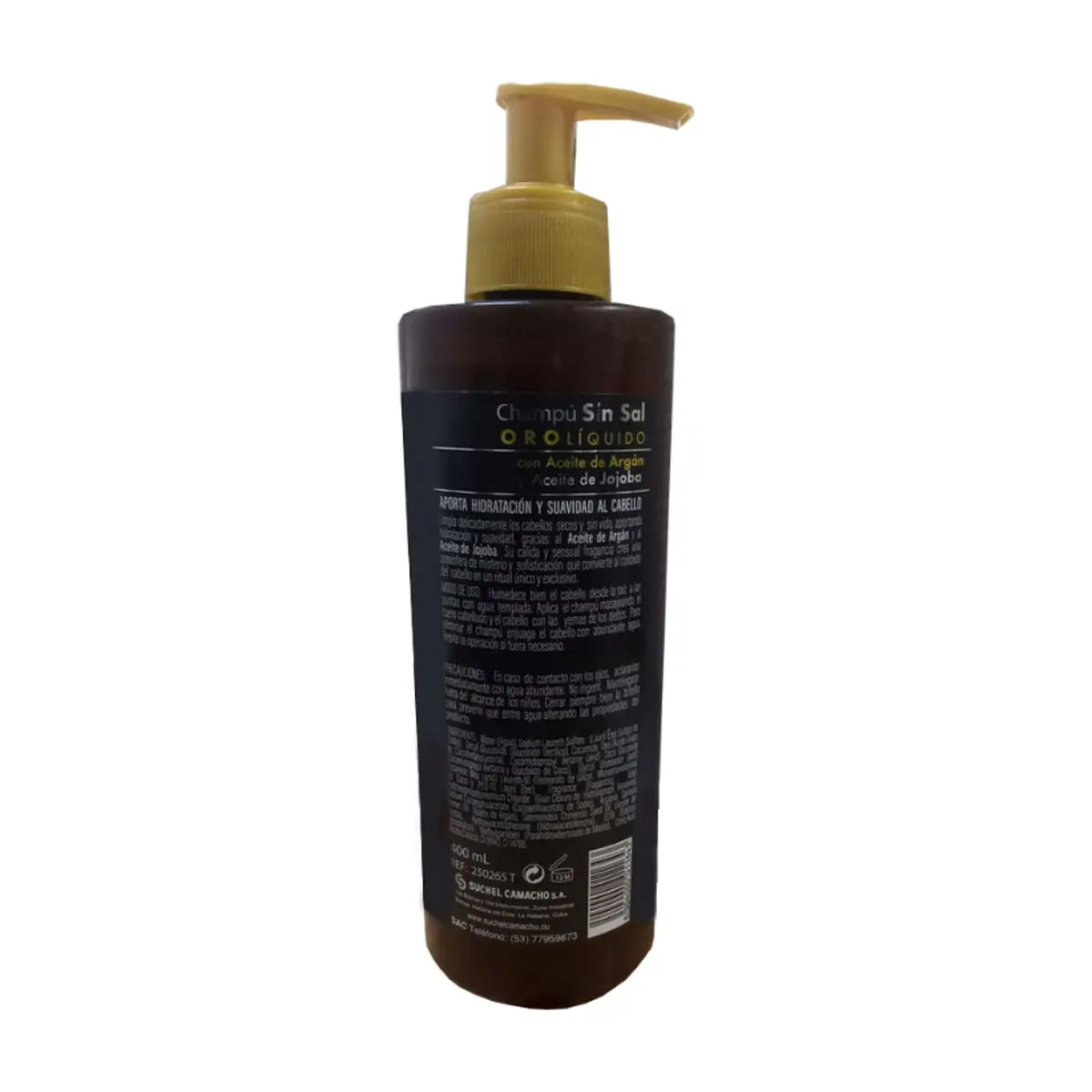 Champú sin sal con aceite de argán y jojoba Suchel Camacho (400 ml) - Thumbnail 9