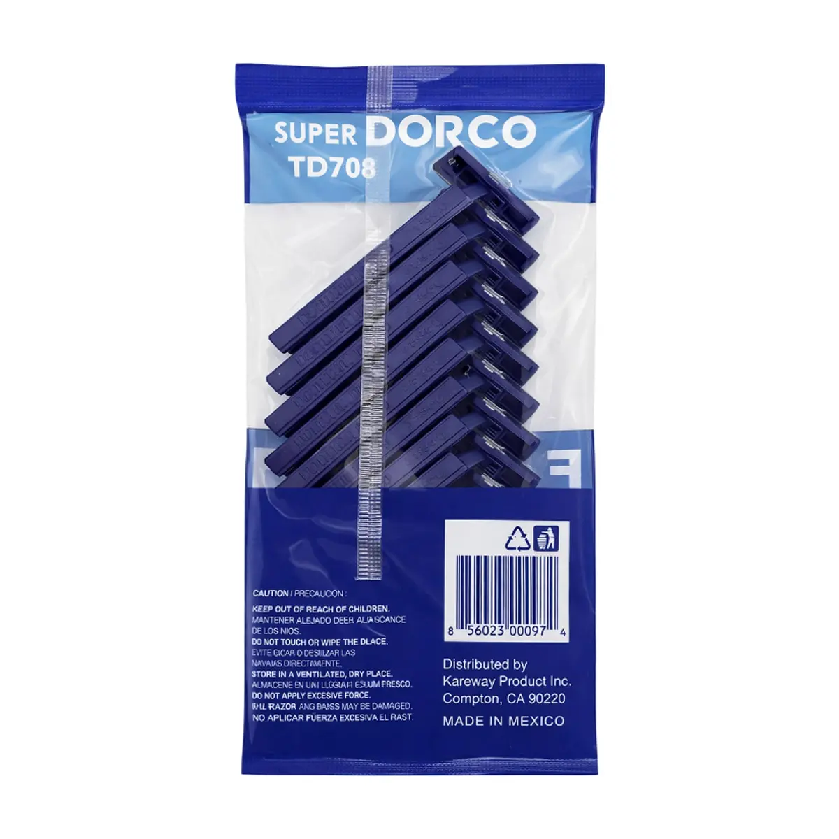 Máquinas de afeitar de doble navaja para hombre Dorco TD708 (10 U) - Thumbnail 4