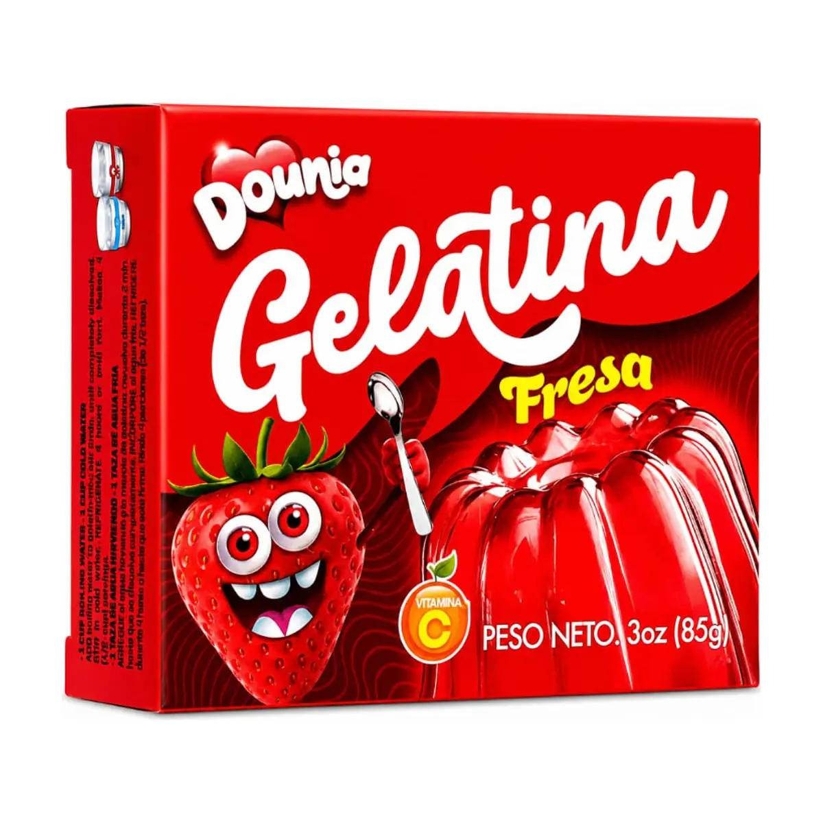Gelatina con sabor a fresa Dounia (85 g / 3 oz) - Miniatura 1