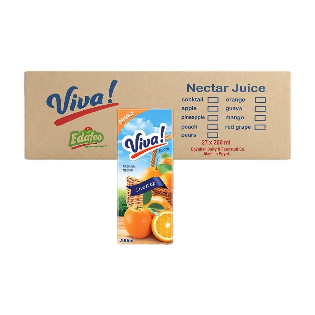 Néctar de naranja Viva (27 x 200 ml)