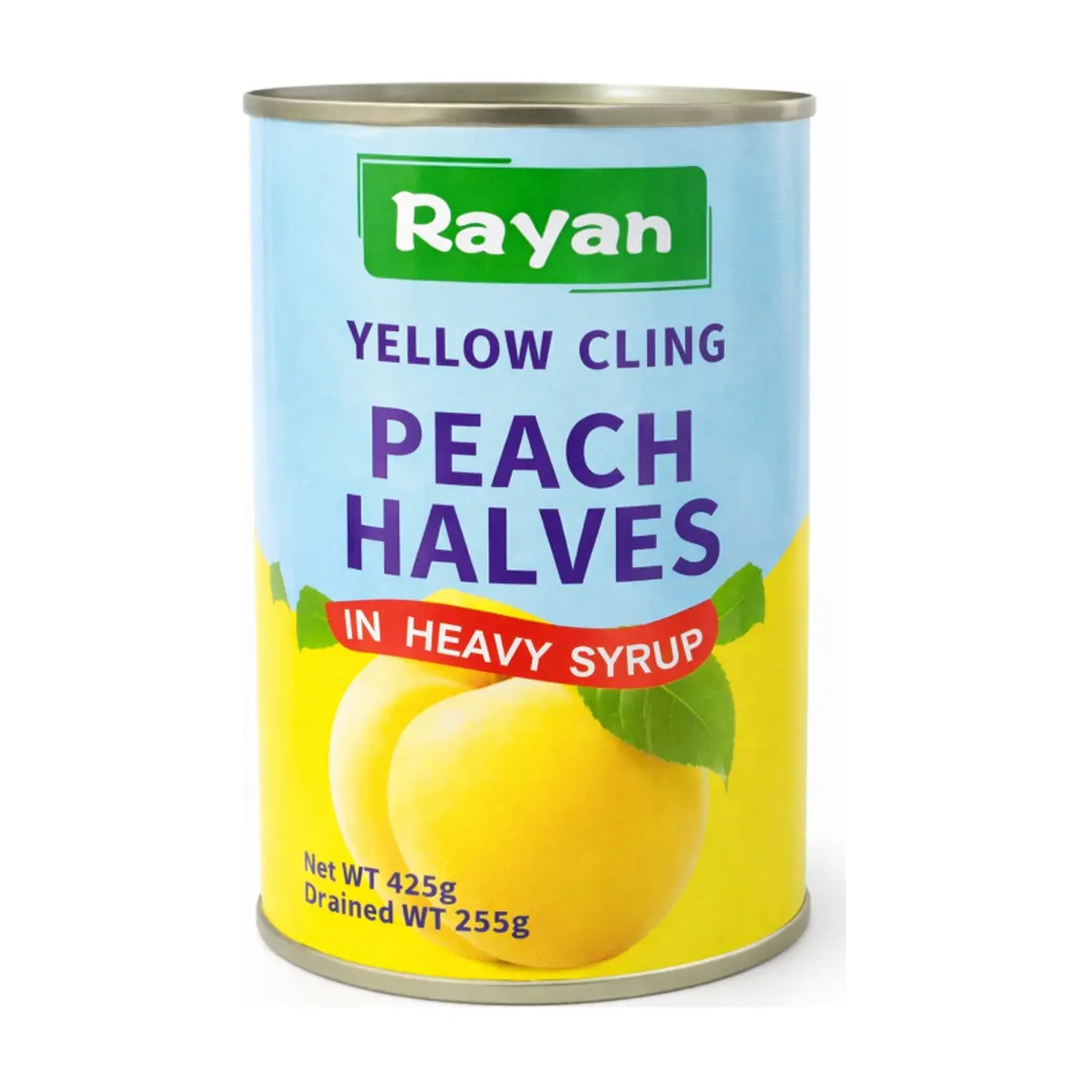 Mitades de melocoton amarillo en almíbar Rayan (425 g)