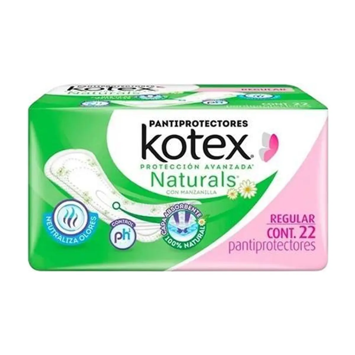 Protectores Naturals Panty Reg (22u) KOTEX - Image 1