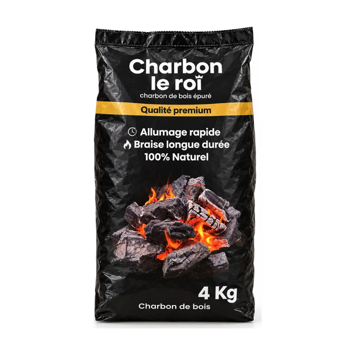 Carbón vegetal purificado Charbon Le Roi (4 kg / 8,8) - Miniatura 1