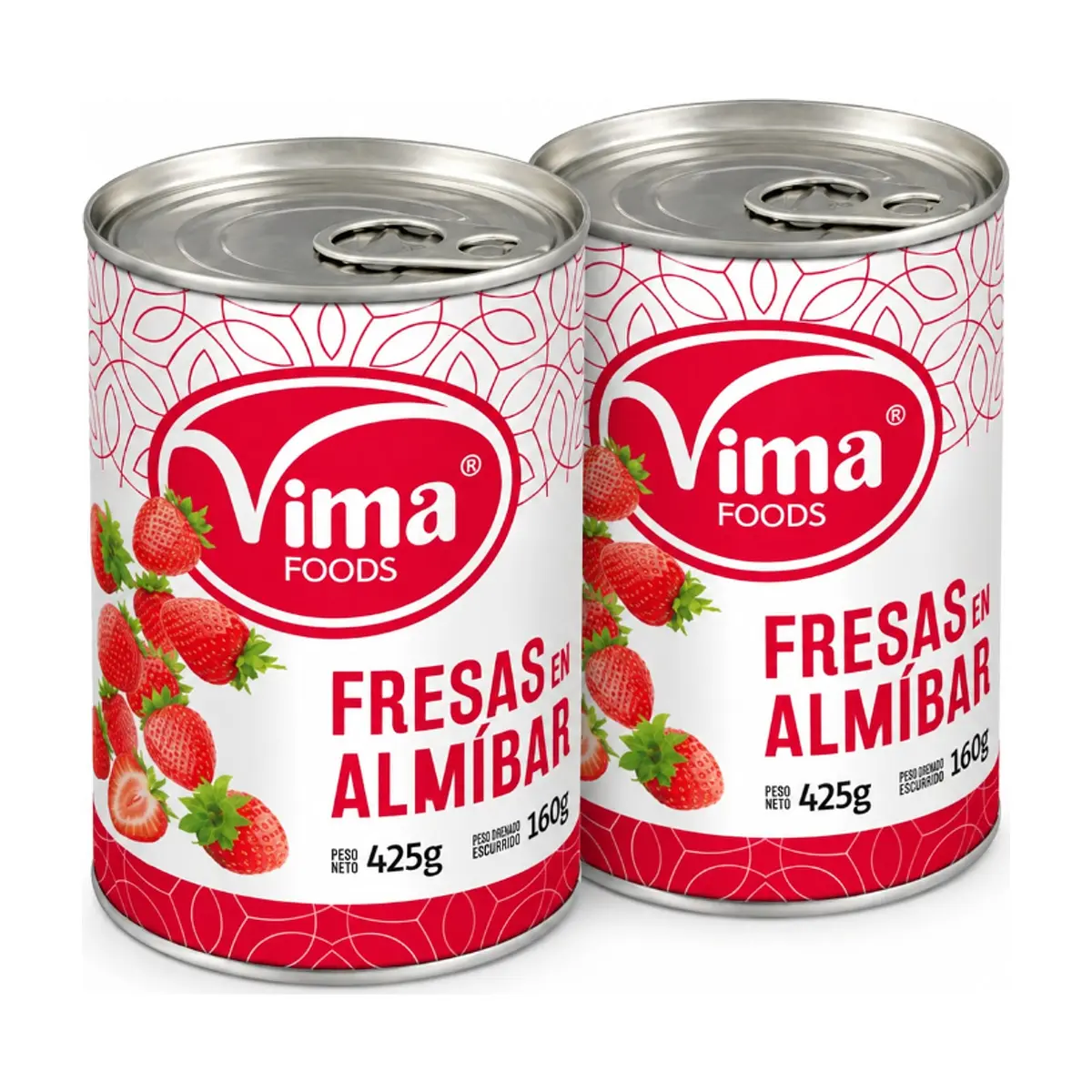 Fresas en almíbar Vima Foods (2 x 425 g / 14.99 oz) - Imagen 1