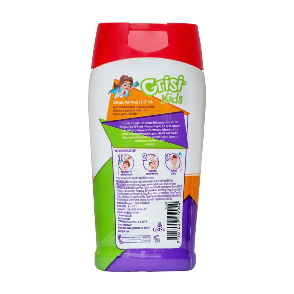 Champú anti piojos 2 en 1 Grisi Kids (300 ml) - Thumbnail 3