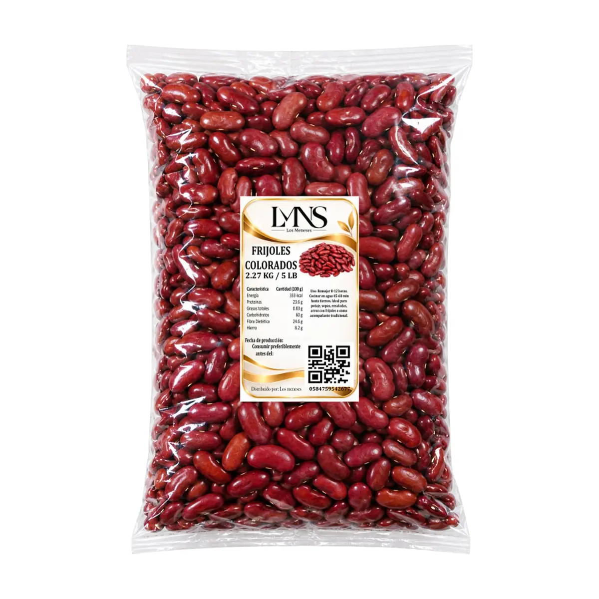 Frijoles colorados Los Meneses (2.27 kg / 5 lb)