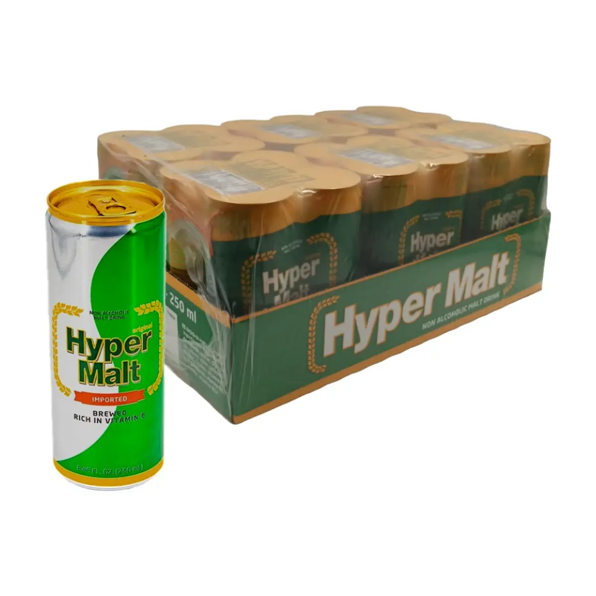 Malta sin alcohol Hyper Malt (24 x 250 ml)