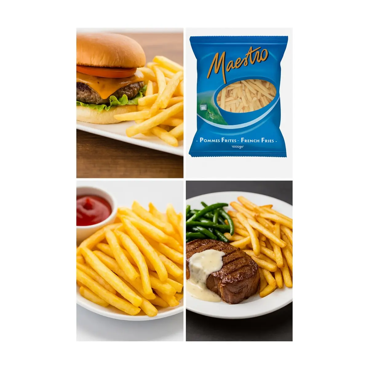 Papas prefritas Maestro (1 kg / 2.2 lb) - Thumbnail 2