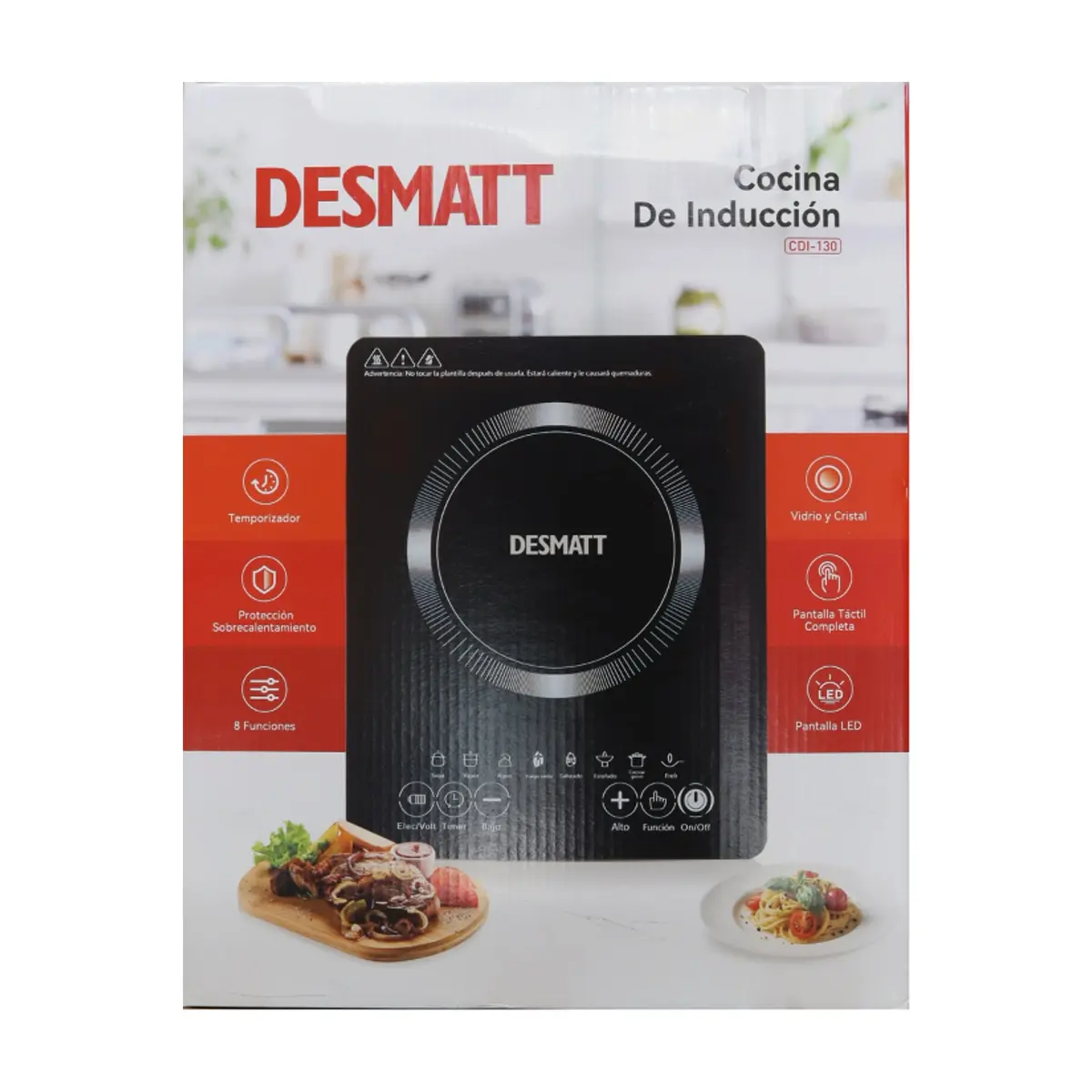 Cocina de inducción negra Desmatt CDI-130 - Thumbnail 2