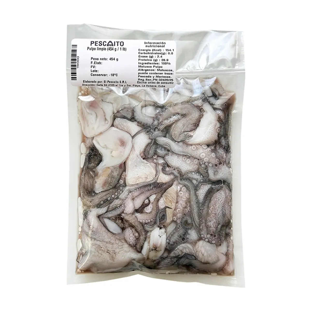 Pulpo limpio Pescaito (454 g / 1 lb) - Thumbnail 2