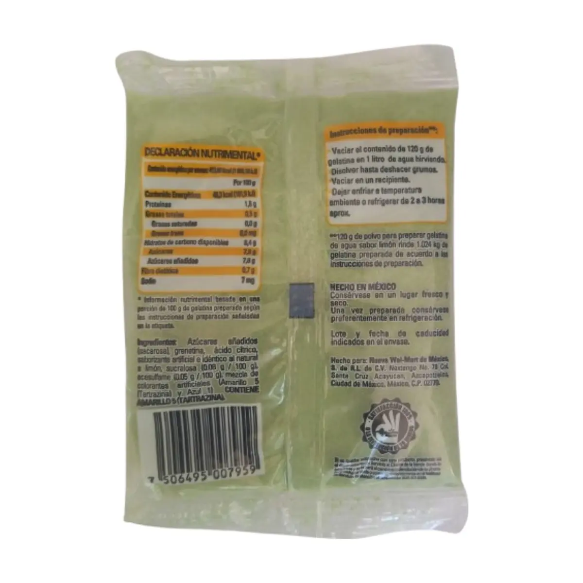 Gelatina de limón Aurrera (120 g / 4.2 oz) - Thumbnail 3