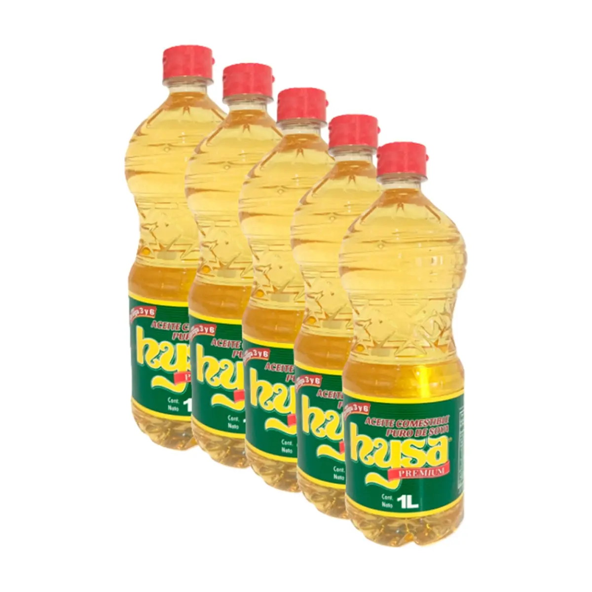 Aceite de soya puro Hysa (5 X 1 L)