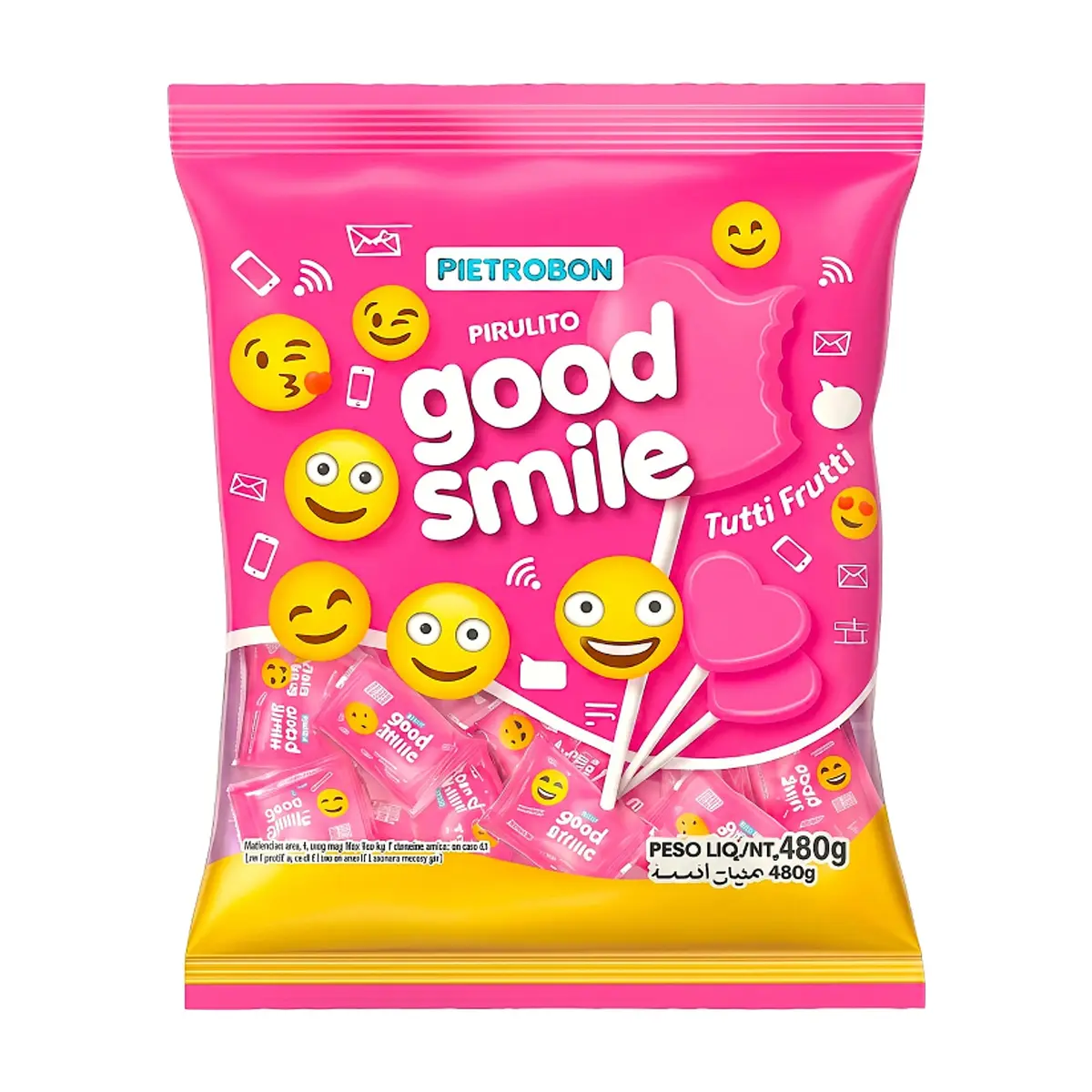 Chupetines sabor tutti frutti Good Smile Pietrobon (480 g / 1.06 lb)