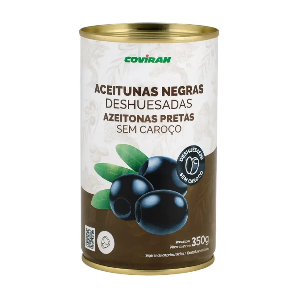 Aceitunas Negras sin Hueso (350g) COVIRAN