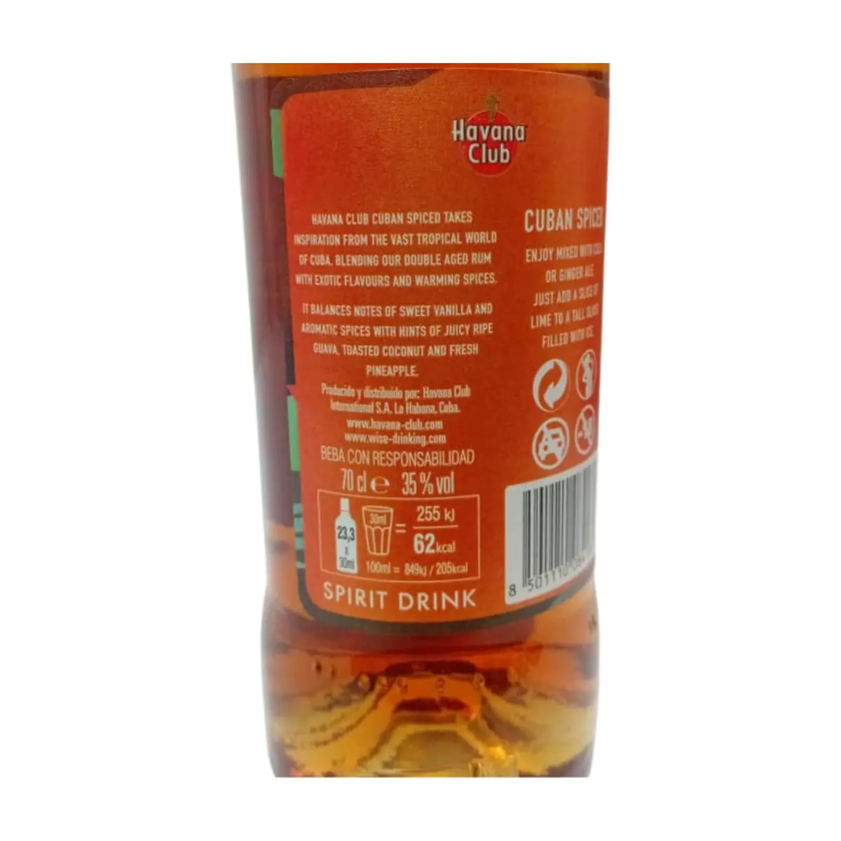 Ron cuban spiced 35 % vol Havana Club (700 ml) - Miniatura 8