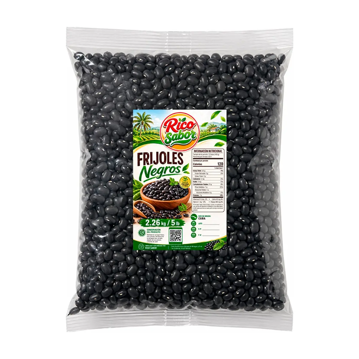 Frijoles negros Rico Sabor (2.26 kg / 5 lb)