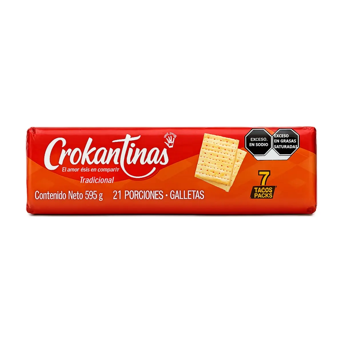 Galletas saladas Crokantinas (595 g / 1.31 lb)