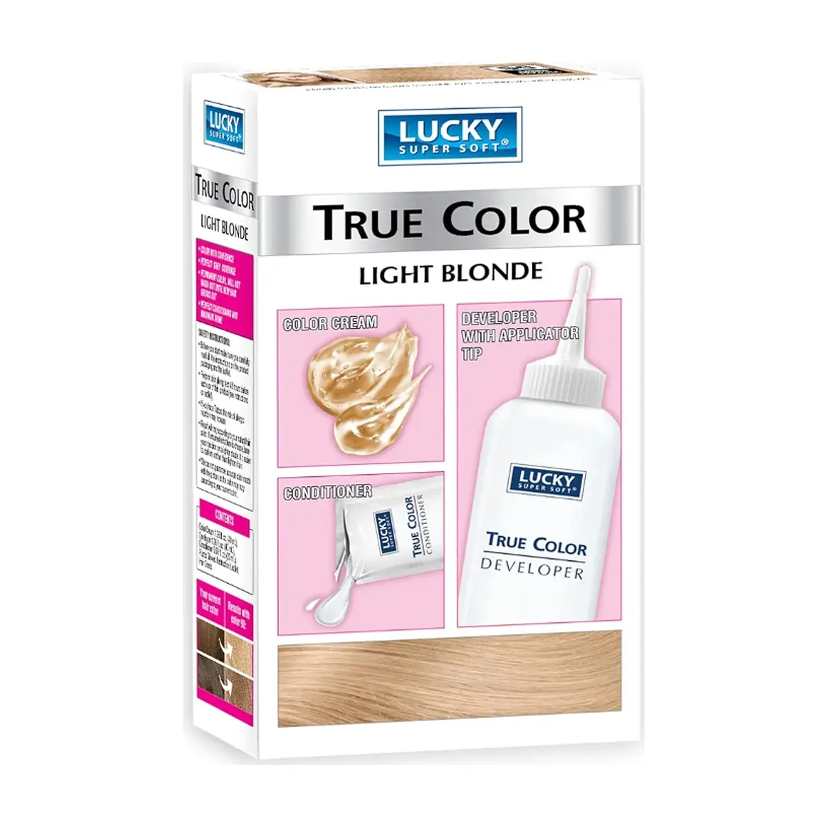 Tinte de cabello para mujer color rubio claro #90 Lucky Super Soft (40 ml / 1.36 fl. oz) - Thumbnail 2