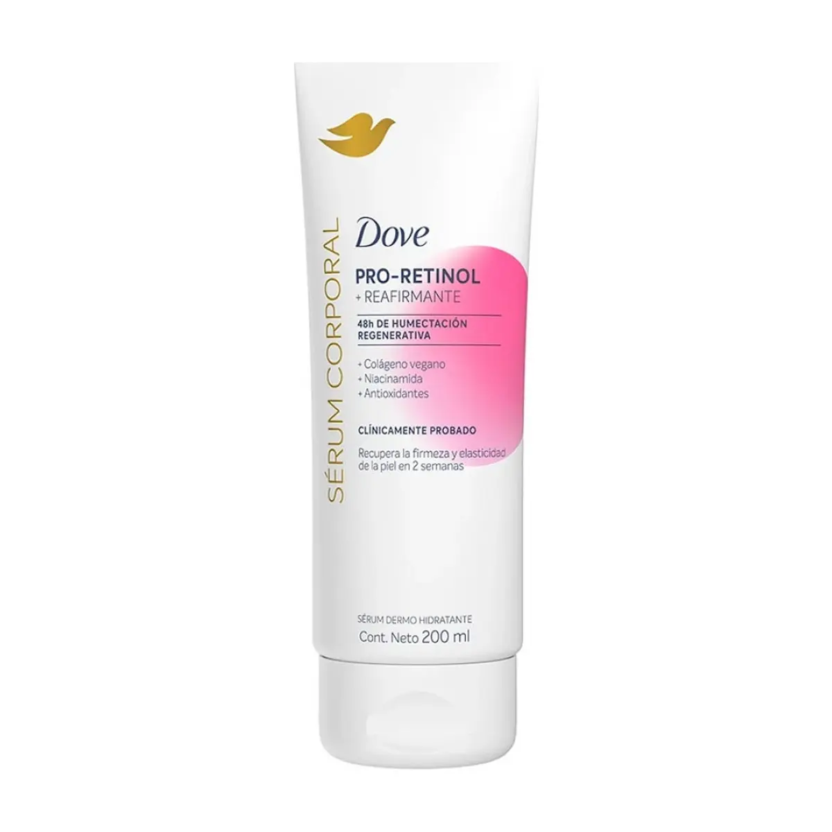 Sérum corporal dermohidratante reafirmante con retinol Dove (200 ml)