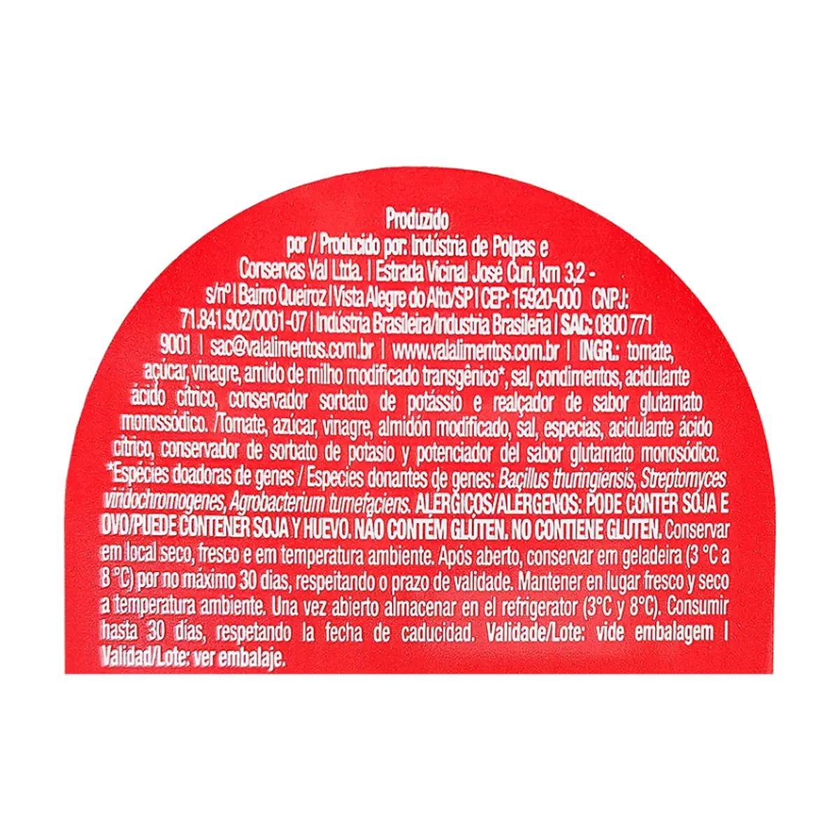 Ketchup tradicional Val (3 x 400 g) - Thumbnail 4