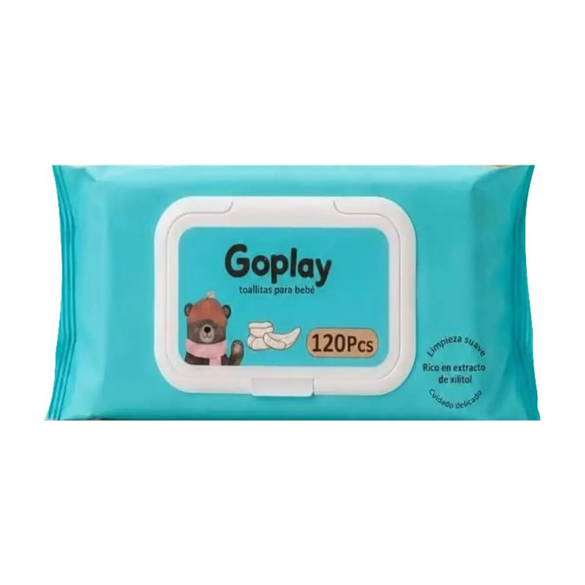 Toallitas húmedas libre de alcohol para bebé Goplay (120 U)